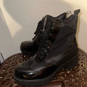 Black boots, little dusty, worn a few times.